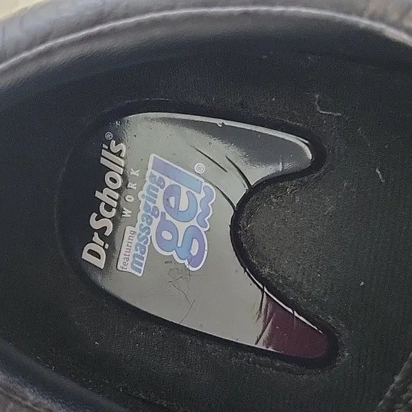 DR. SCHOLL'S Harrington II Black Safety Shoes/Dress Shoes 8.5