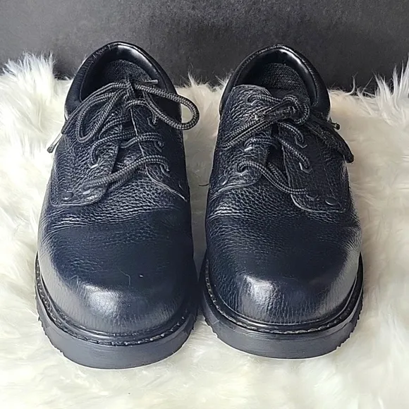 DR. SCHOLL'S Harrington II Black Safety Shoes/Dress Shoes 8.5