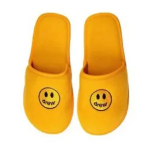 Drew House × Justin Bieber Mascot Slippers in Golden Yellow size S/M Unisex