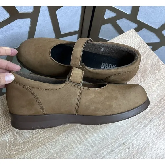 Drew Mary Jane Diabetic Orthopedic Shoes Slip On Comfort Suede Leather Sz 9 M