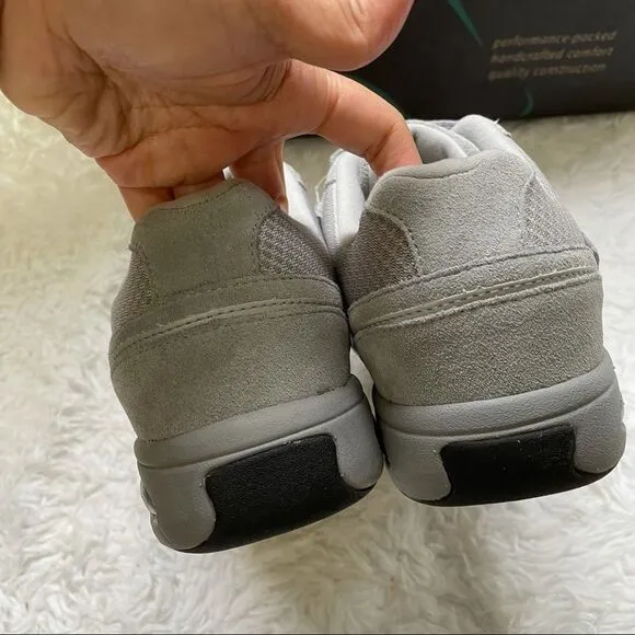 DREW MEN’s APOLLO SNEAKERS IN GREY COMBO Comfy Orthopedic SNAP shoes sz 7.5 4W