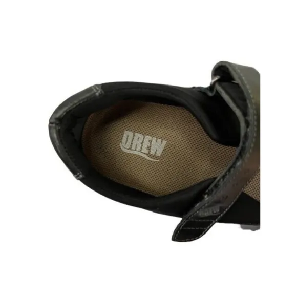 Drew Rose Black Leather Mary Jane Orthotic Shoes Size 8