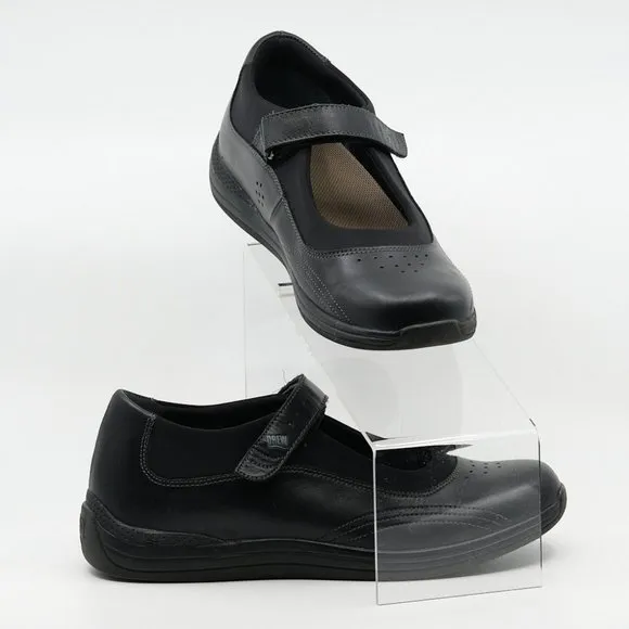 Drew Rose Womens Black Leather Mary Jane Orthopedic Diabetic Shoes Sz 10.5