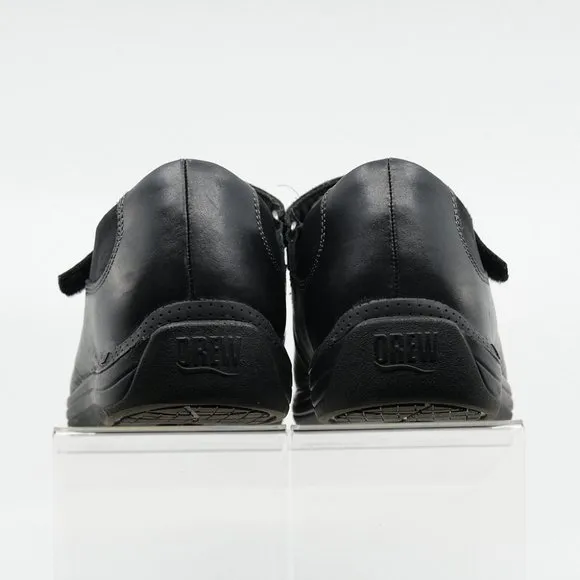 Drew Rose Womens Black Leather Mary Jane Orthopedic Diabetic Shoes Sz 10.5