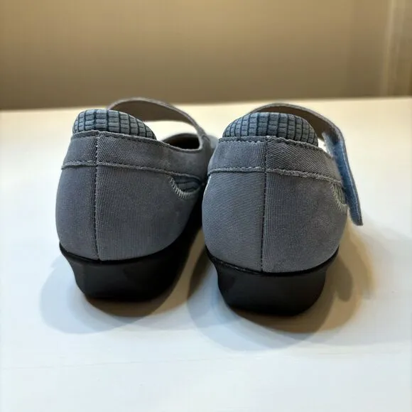 Drew Women's Mary Jane Genoa Blue Leather Orthopedic Shoes Sandals US Size 6.5 M
