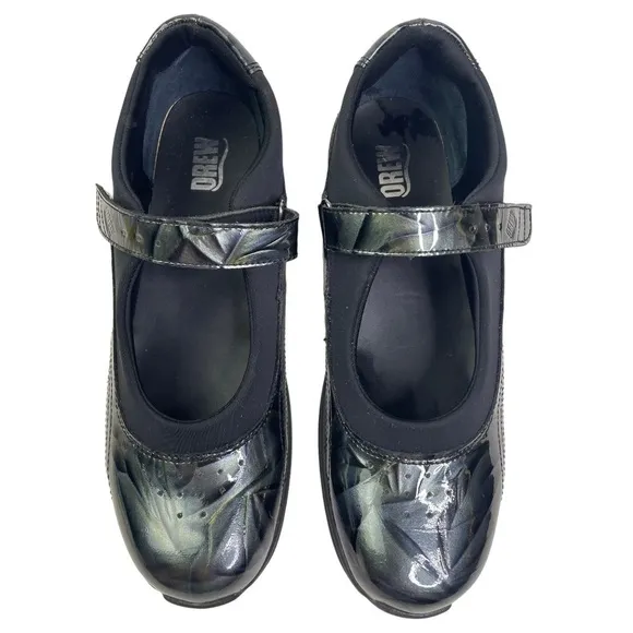 Drew Women’s Orthopedic Leather Metallic Mary Jane Comfort Shoes
