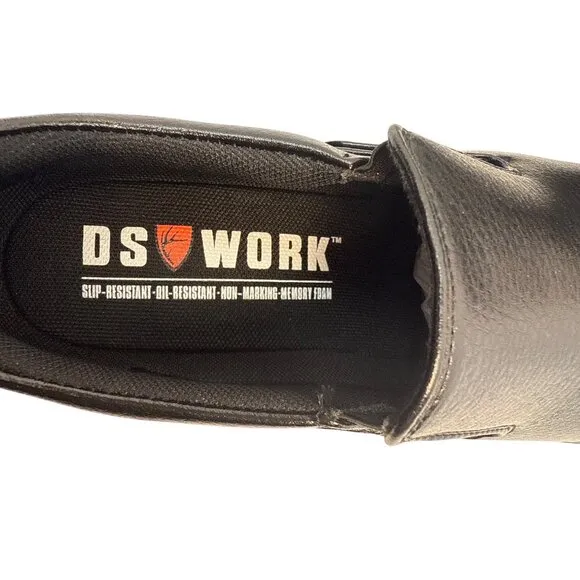 DS Work Men's Manager Slip Resistant Slip On Black Shoes Size 11