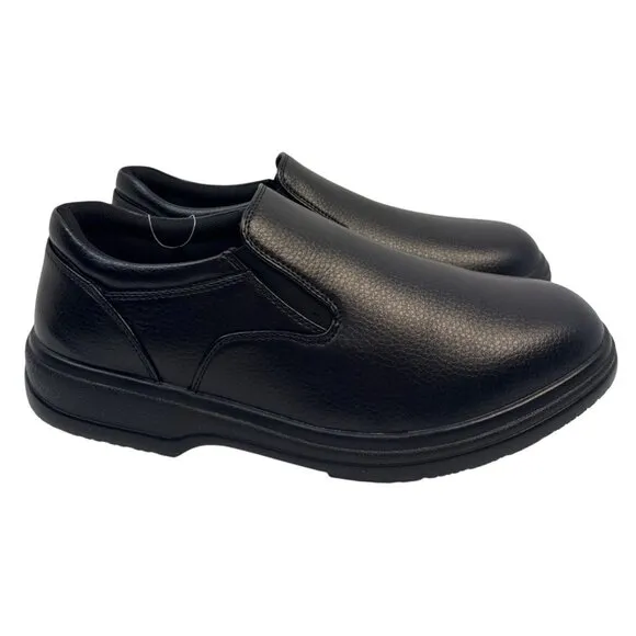 DS Work Men's Manager Slip Resistant Slip On Black Shoes Size 11