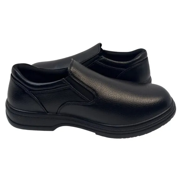 DS Work Men's Manager Slip Resistant Slip On Black Shoes Size 11