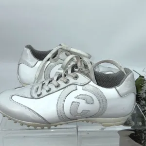 Duca Del Cosmo Women's Patent Leather Golf Shoes White 9