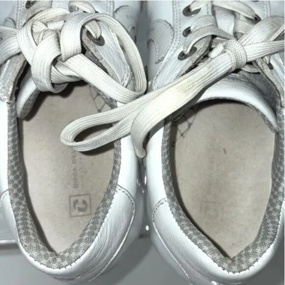 Duca Del Cosmo Women's Patent Leather Golf Shoes White 9