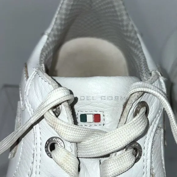 Duca Del Cosmo Women's Patent Leather Golf Shoes White 9