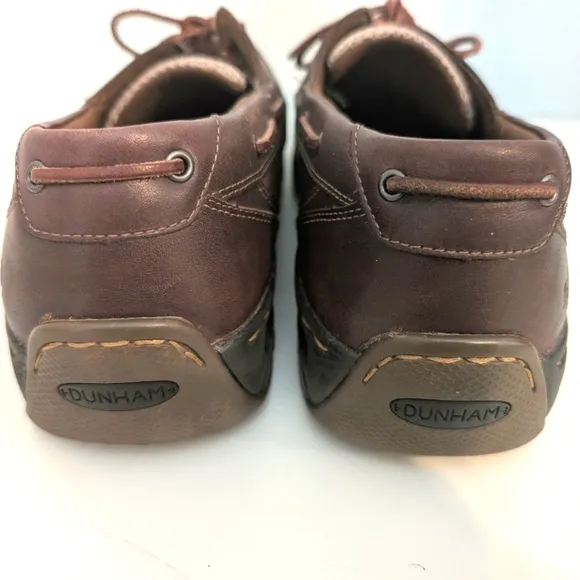 Dunham Men's Captain Leather Boat Shoes Brown Size 11 4E Wide