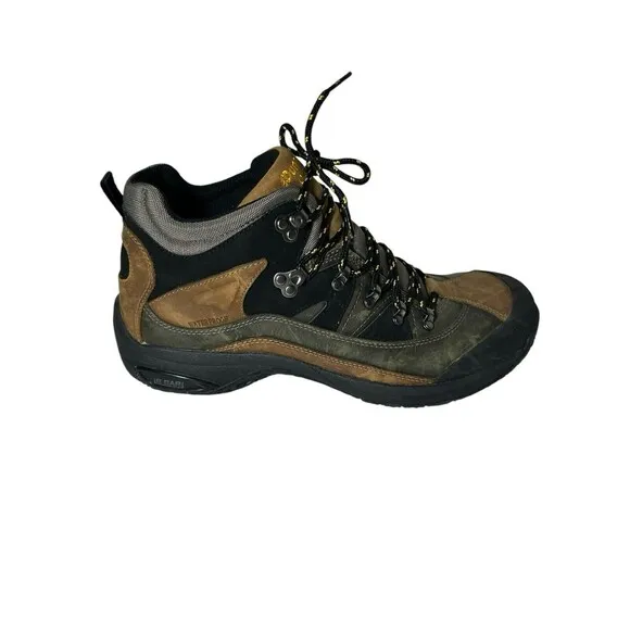 Dunham Mens Ludlow Cloud Green Brown Leather Mid Boots MCR6630G Sz 11.5