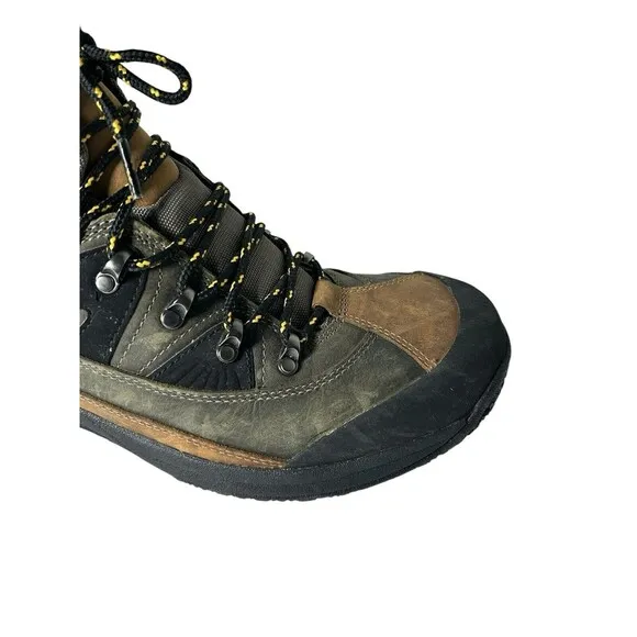 Dunham Mens Ludlow Cloud Green Brown Leather Mid Boots MCR6630G Sz 11.5