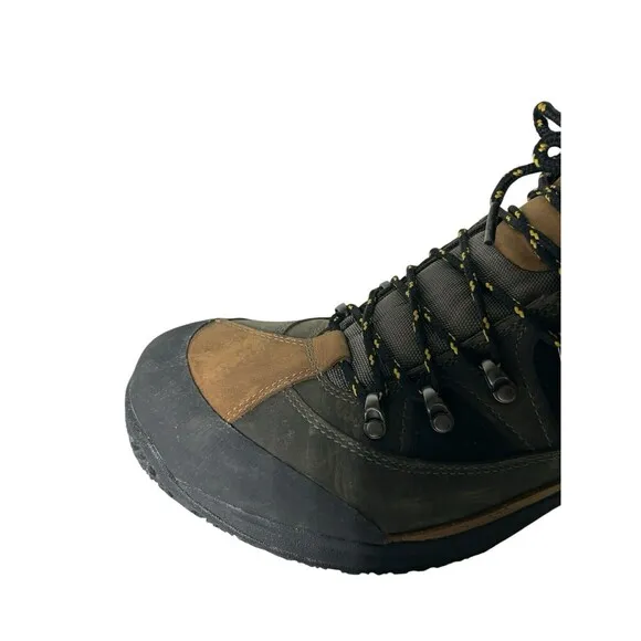 Dunham Mens Ludlow Cloud Green Brown Leather Mid Boots MCR6630G Sz 11.5