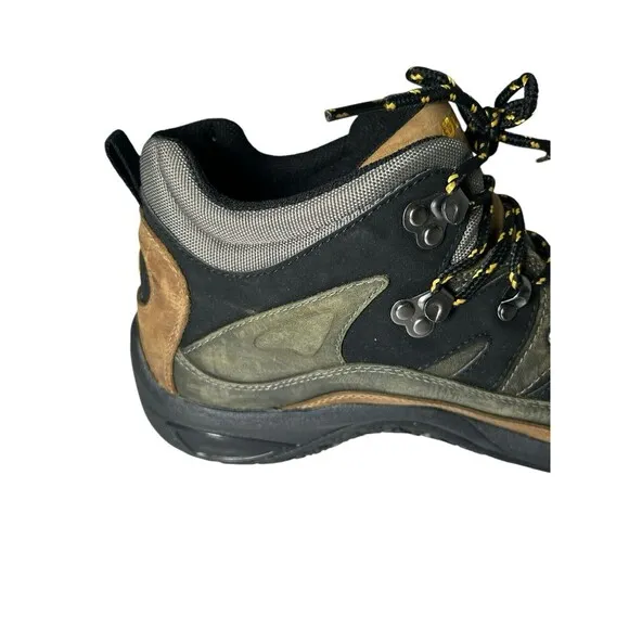 Dunham Mens Ludlow Cloud Green Brown Leather Mid Boots MCR6630G Sz 11.5