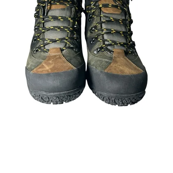 Dunham Mens Ludlow Cloud Green Brown Leather Mid Boots MCR6630G Sz 11.5