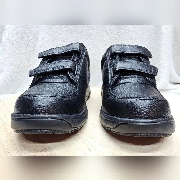 DUNHAM Men’s Winslow Leather Oxford Shoes Size 7 Hook and Loop Closure N…