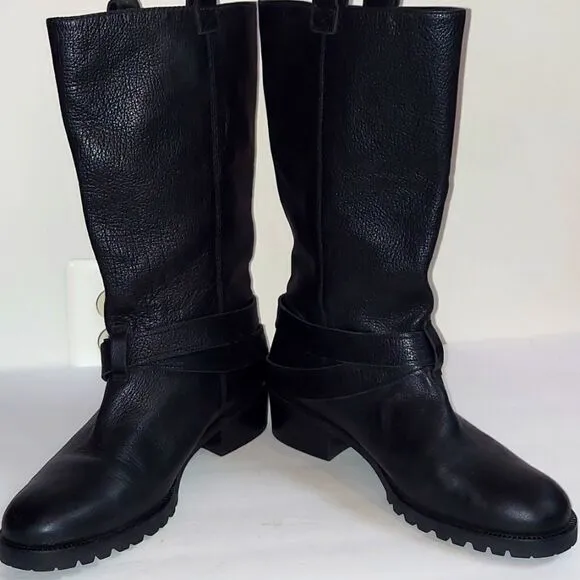 DVF Diane von Furstenberg Safari Moto Mid-Calf Boots Sz 10