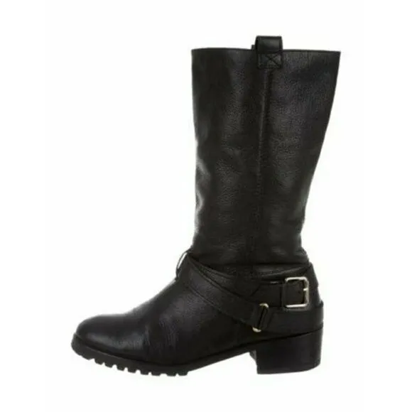 DVF Diane von Furstenberg Safari Moto Mid-Calf Boots Sz 10