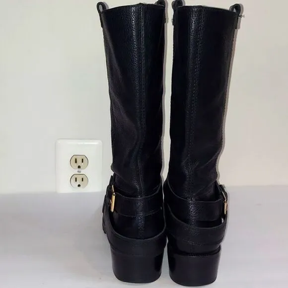 DVF Diane von Furstenberg Safari Moto Mid-Calf Boots Sz 10
