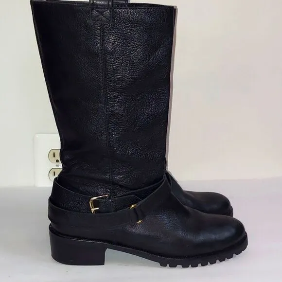 DVF Diane von Furstenberg Safari Moto Mid-Calf Boots Sz 10