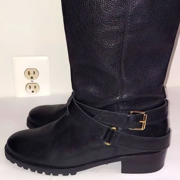 DVF Diane von Furstenberg Safari Moto Mid-Calf Boots Sz 10