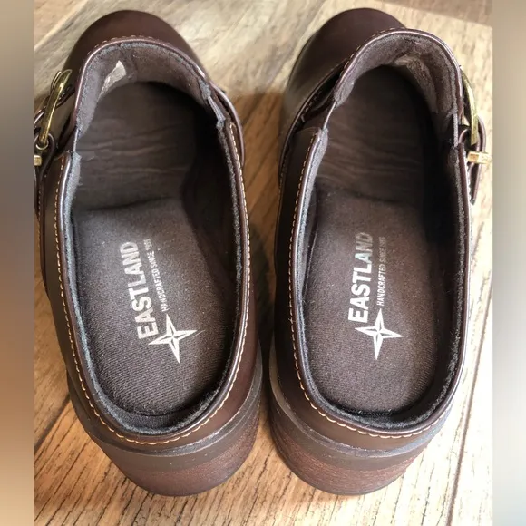 Eastland “Erin” Brown Strap and Buckle Mule Size 7M