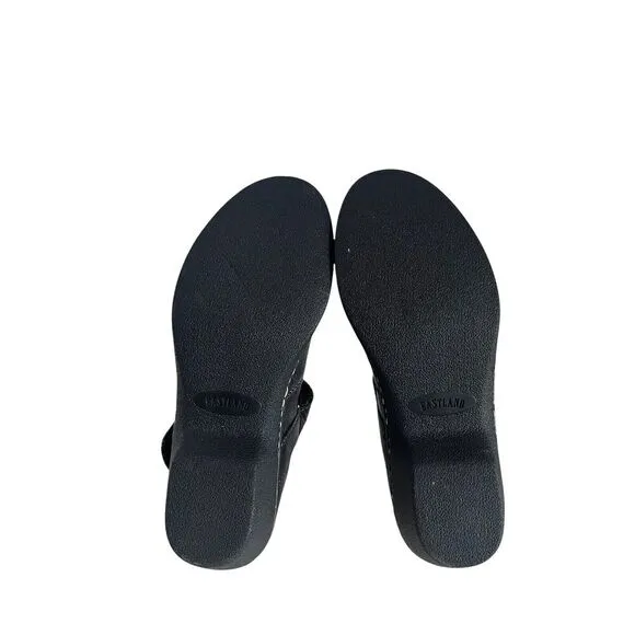 Eastland Womens 8.5M Bella Mary Jane Comfort Shoes Black Leather Casual