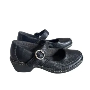 Eastland Womens 8.5M Bella Mary Jane Comfort Shoes Black Leather Casual
