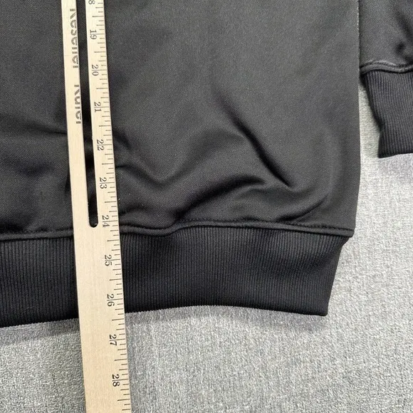Ebere‎ Hoodie Mens M Black Samurai Girl Embroidery Heart Back Big Eyes Pullover
