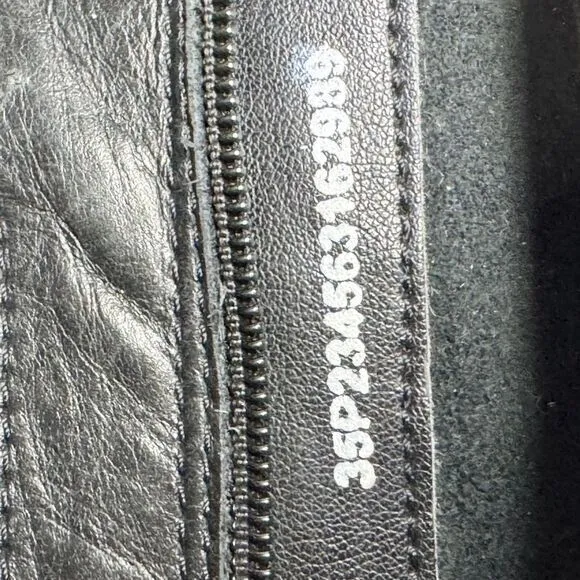 ECCO GORE-TEX Black Leather Riding Boots Waterproof Buckle Detail Winter Fashion
