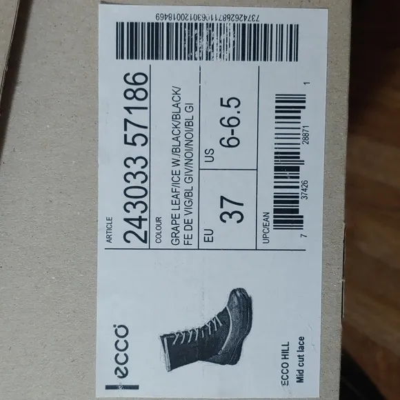 Ecco 🆕 Mid Cut Lace Boots 6-6.5