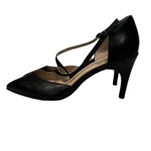 Ecco Shape Stiletto‎ 75 Sleek Dress Black Leather Shoes Size SZ 39 US 8/8.5