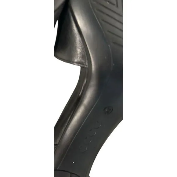 Ecco Shape Stiletto‎ 75 Sleek Dress Black Leather Shoes Size SZ 39 US 8/8.5