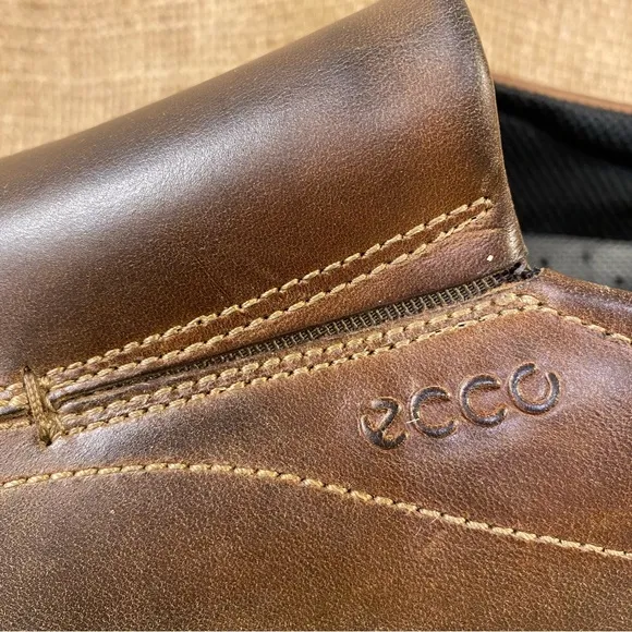ECCO Shoes Slip-On Brown Leather Men's Size 13