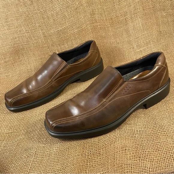 ECCO Shoes Slip-On Brown Leather Men's Size 13