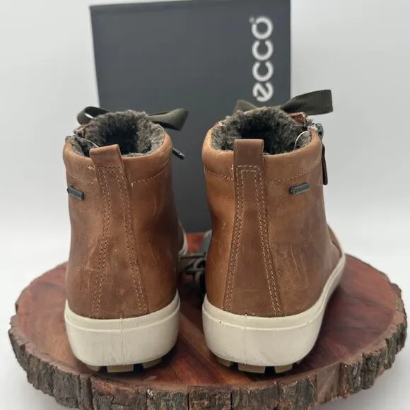Ecco Soft 7 Tred Leather High Top Sneaker Boots Gore-Tex US 8 EU 39 Hike Travel