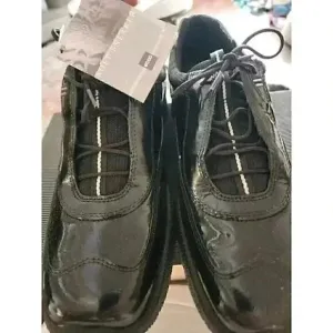 ECCO Soft Pxford Sneakers Sz US 8-8.5 (EU 41) New WithouBox Patent Leather Black