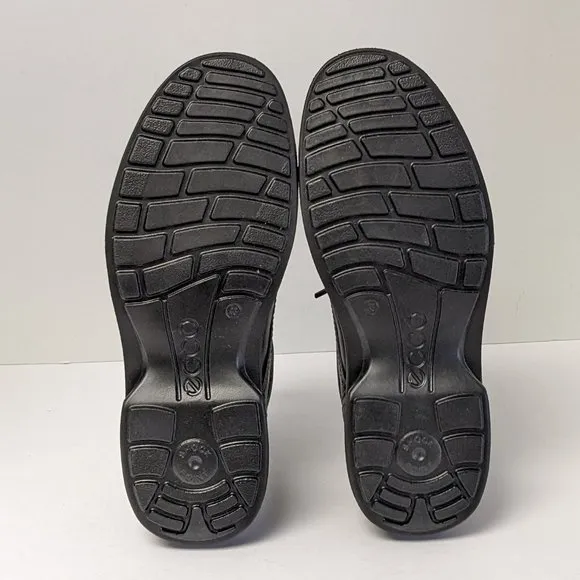 ECCO Turn Plain Toe Derby Shoes, Black Leather, Men's 43 EU (US 9-9.5)
