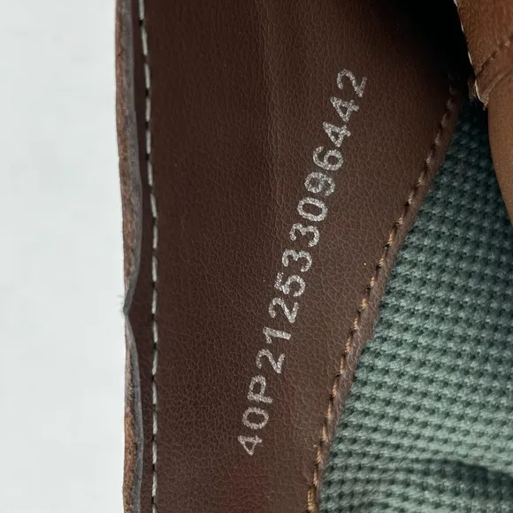 Ecco Womens Clay Loafer Shoes Brown Button Strap