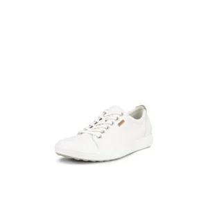 ECCO WOMEN'S SOFT 7 SNEAKER, WHITE, 9-9.5