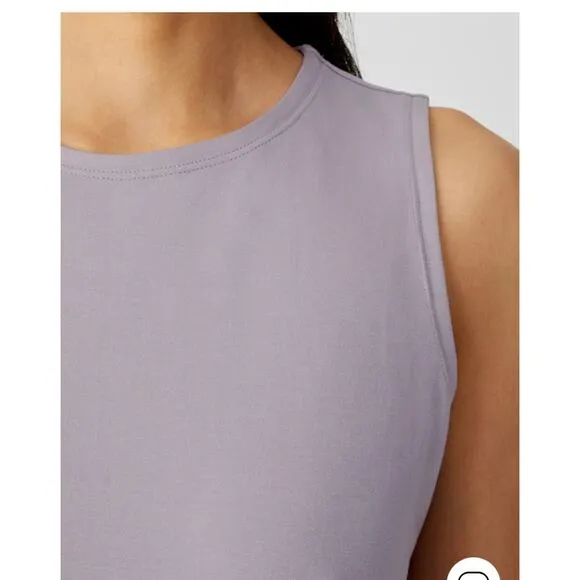 Eileen Fisher Light Purple Organic Cotton Shift Dress Size Medium