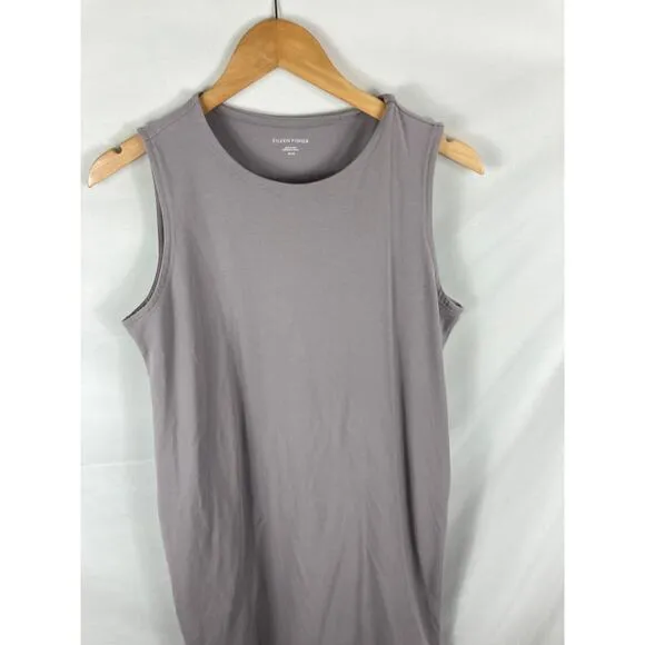 Eileen Fisher Light Purple Organic Cotton Shift Dress Size Medium