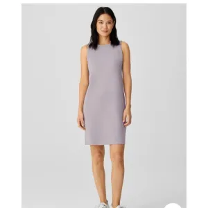 Eileen Fisher Light Purple Organic Cotton Shift Dress Size Medium