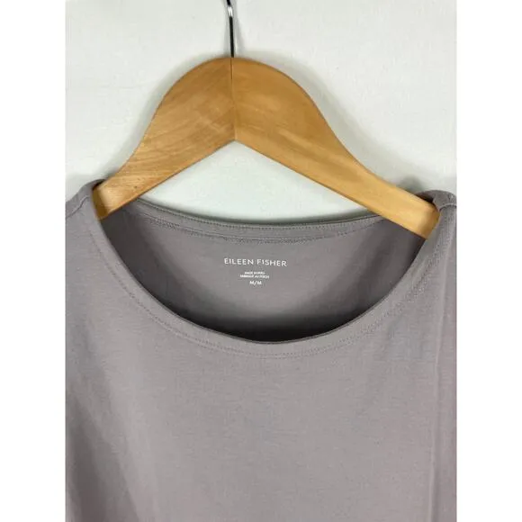 Eileen Fisher Light Purple Organic Cotton Shift Dress Size Medium