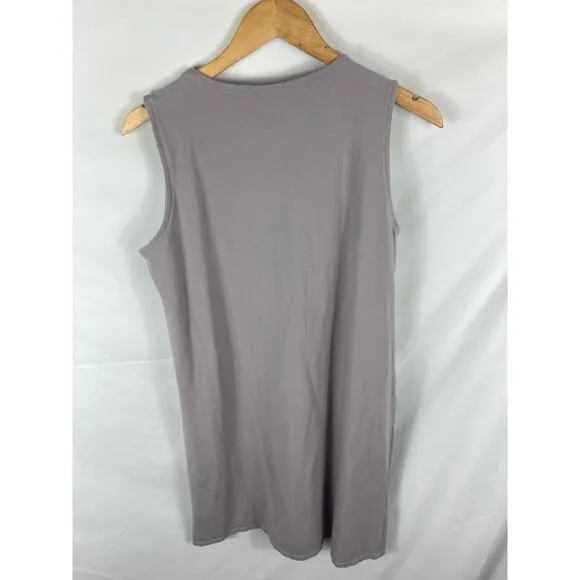Eileen Fisher Light Purple Organic Cotton Shift Dress Size Medium