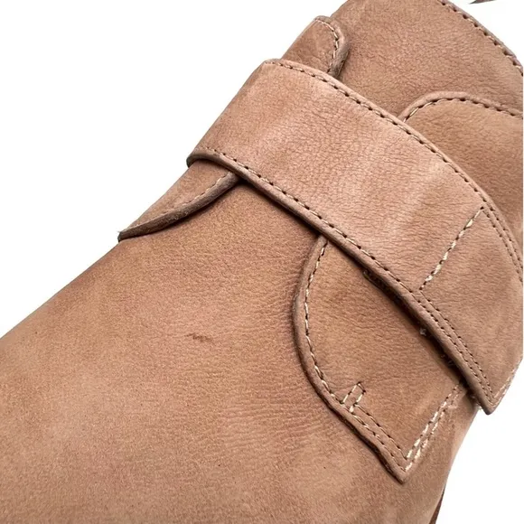Eileen Fisher Shoes Zola Platform Wedge Bootie Earth Tumbled Nubuck Size…