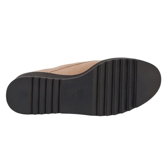 Eileen Fisher Shoes Zola Platform Wedge Bootie Earth Tumbled Nubuck Size…